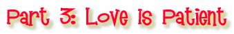 Love is Patient